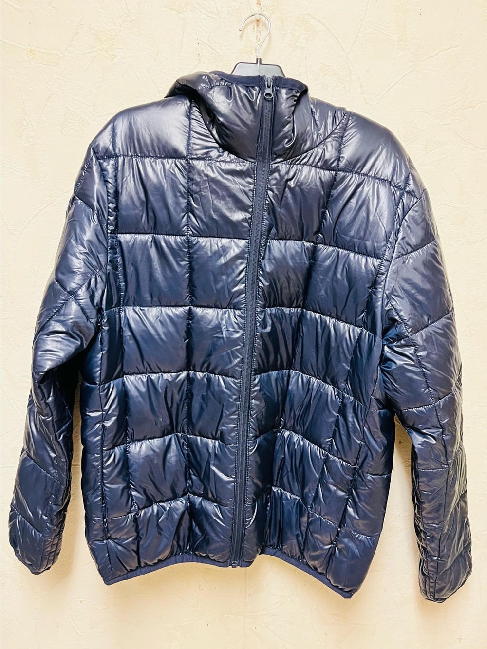H&M Men's Dark Blue Regular Fit Lightweight Puffer Jacket Sz M